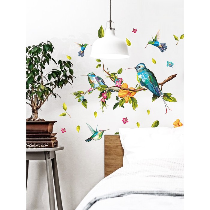 Наклейка "Птицы" 38х64 см разноцветный
Наклейка "Птицы" 38х64 см разноцветный