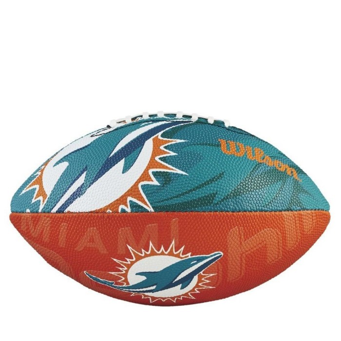 фото Мяч для американского футбола nfl jr team logo fb mi - miami dolphins, (wtf1534xbmi) wilson