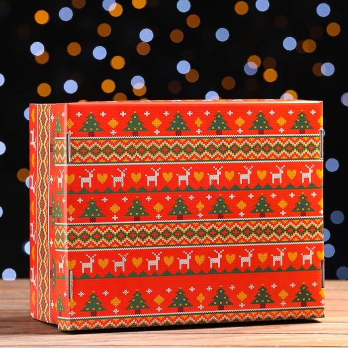 Складная коробка "Новогодний орнамент", 31,2 х 25,6 х 16,1 см
Складная коробка "Новогодний орнамент", 31,2 х 25,6 х 16,1 см