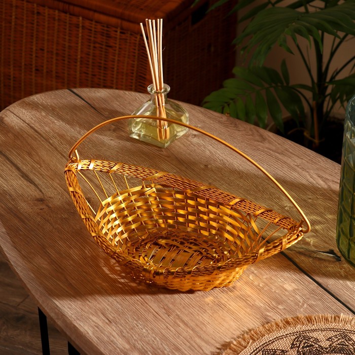 Корзинка для фруктов "Надия" алюминий, 36х20х10 см
Корзинка для фруктов "Надия" алюминий, 36х20х10 см