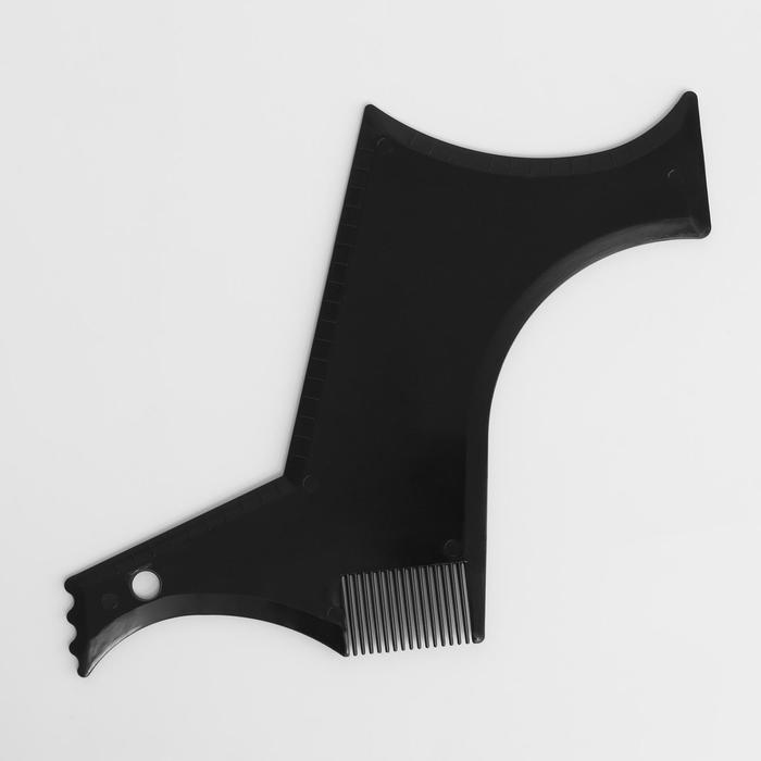 Трафарет для бритья бороды и усов с расческой
Трафарет для бритья бороды и усов с расческой