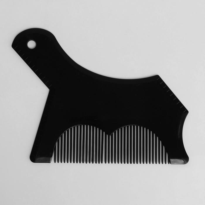 Трафарет для бритья бороды и усов с расческой
Трафарет для бритья бороды и усов с расческой