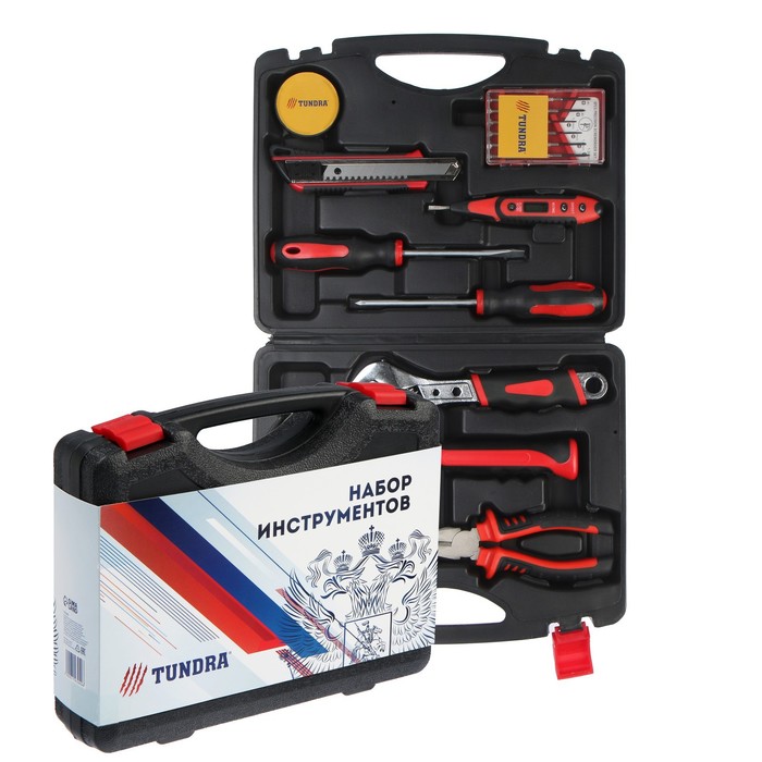 Набор инструментов в кейсе ТУНДРА "23 Февраля", подарочная упаковка, 15 предметов
Набор инструментов в кейсе ТУНДРА "23 Февраля", подарочная упаковка, 15 предметов