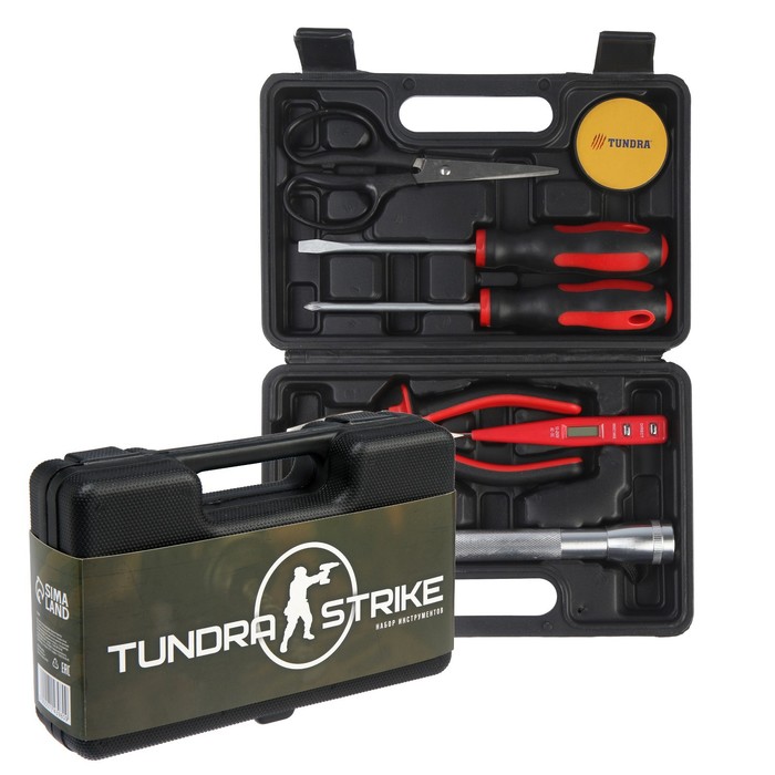 Набор инструментов в кейсе ТУНДРА, универсальный, подарочная упаковка, 8 предметов
Набор инструментов в кейсе ТУНДРА, универсальный, подарочная упаковка, 8 предметов