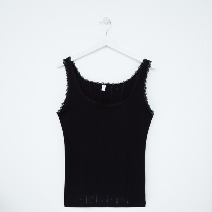 Майка женская, цвет чёрный, размер 50 (XXL)
Майка женская, цвет чёрный, размер 50 (XXL)