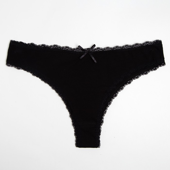 Трусы женские танга, цвет черный, размер 44-46 (XL)
Трусы женские танга, цвет черный, размер 44-46 (XL)