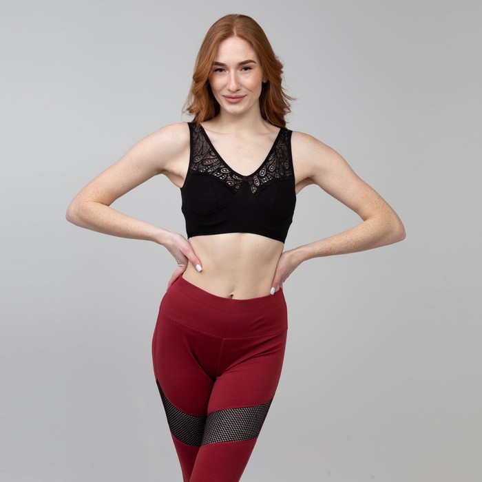 Топ женский, цвет чёрный, размер 95-100 В
Топ женский, цвет чёрный, размер 95-100 В