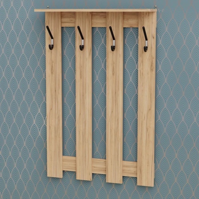 Вешалка настенная В-5, 760х200х1150 дуб крафт золотой
Вешалка настенная В-5, 760х200х1150 дуб крафт золотой