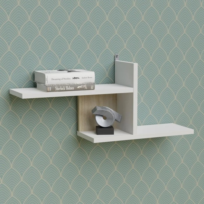 Полка Д-55 650х150х266 белый/дуб сонома
Полка Д-55 650х150х266 белый/дуб сонома