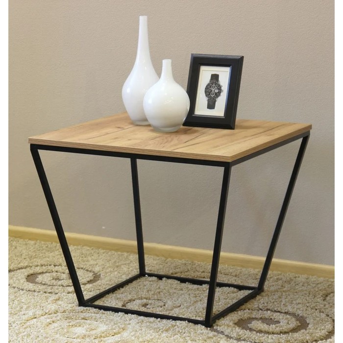 Стол журнальный КВАРТА 600х600х480 дуб крафт золотой/черный
Стол журнальный КВАРТА 600х600х480 дуб крафт золотой/черный