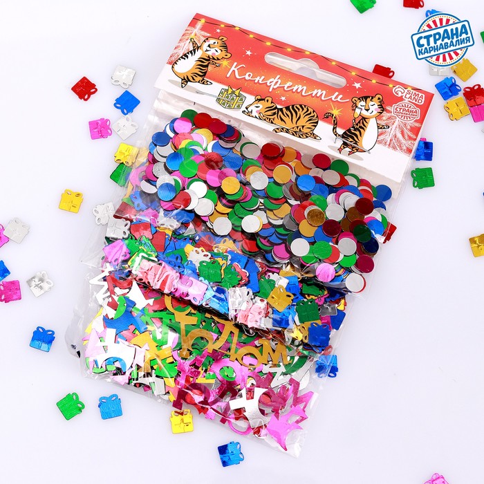 Праздничное конфетти «Тигрята», 3 вида
Праздничное конфетти «Тигрята», 3 вида