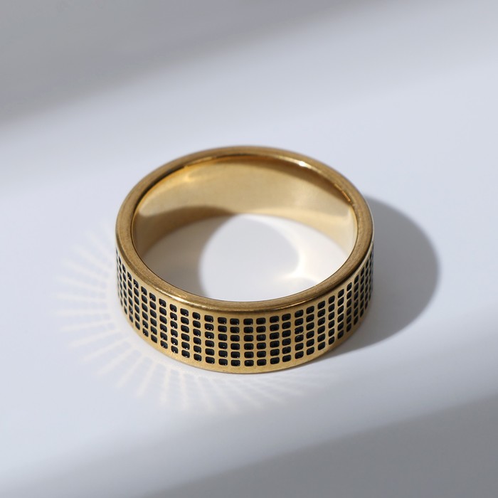 Кольцо "Массив" точки, цвет чёрный в золоте, размер МИКС
Кольцо "Массив" точки, цвет чёрный в золоте, размер МИКС