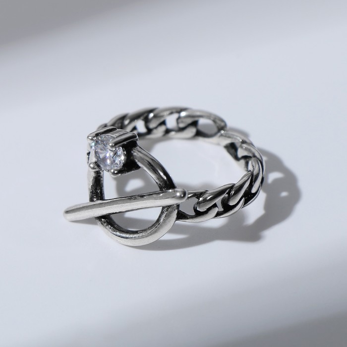 Кольцо "Цепь" пересечение, цвет чернёное серебро, безразмерное
Кольцо "Цепь" пересечение, цвет чернёное серебро, безразмерное