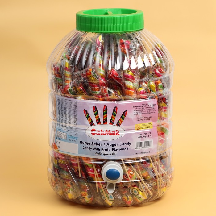 Карамель на палочке Cakmak "Буравчик", 20 г
Карамель на палочке Cakmak "Буравчик", 20 г