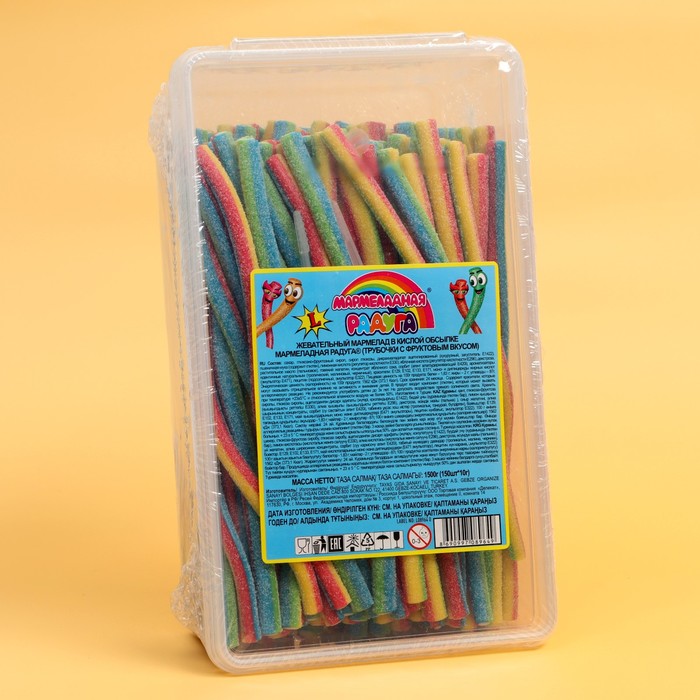 Мармелад жевательный «Мармеладная радуга» в кислой обсыпке, 1500 г
Мармелад жевательный «Мармеладная радуга» в кислой обсыпке, 1500 г