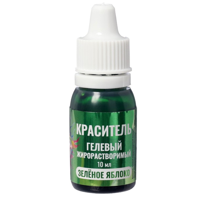 Гелевый краситель КондиМир "Зелёное яблоко", жирорастворимый, 10 мл 
Гелевый краситель КондиМир "Зелёное яблоко", жирорастворимый, 10 мл