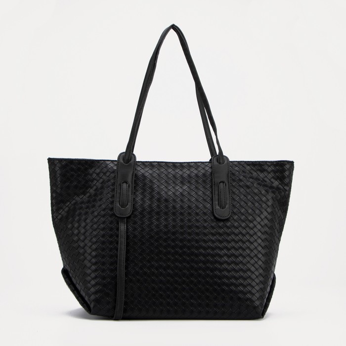 Сумка-шопер на молнии, цвет чёрный
Сумка-шопер на молнии, цвет чёрный