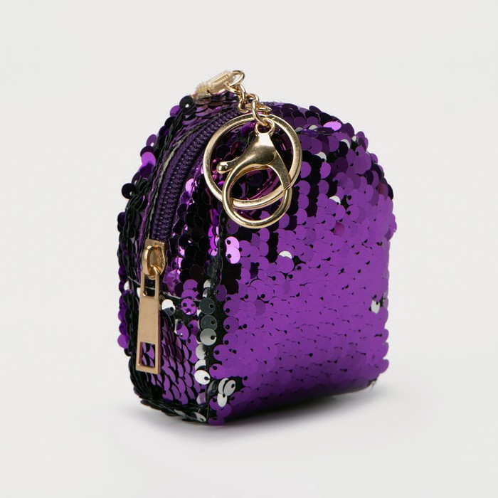 Кошелёк на молнии, кольцо, цвет сиреневый
Кошелёк на молнии, кольцо, цвет сиреневый