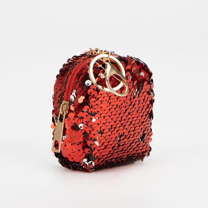 Кошелёк на молнии, кольцо, цвет красный
Кошелёк на молнии, кольцо, цвет красный