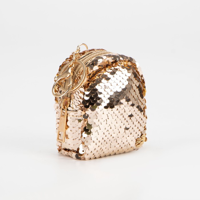 Кошелёк на молнии, кольцо, цвет золотистый
Кошелёк на молнии, кольцо, цвет золотистый