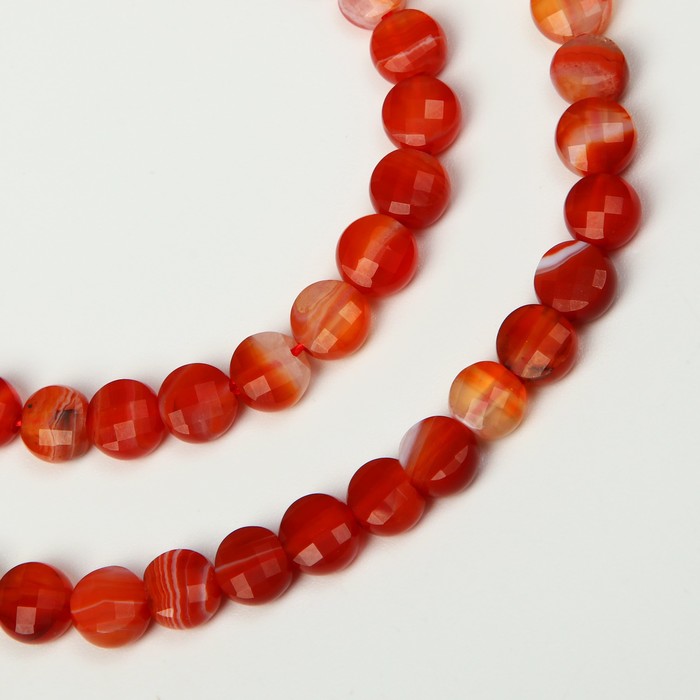 Бусины на нити лепёшка гранёная d=6мм "Агат оранжевый", +/- 38см
Бусины на нити лепёшка гранёная d=6мм "Агат оранжевый", +/- 38см