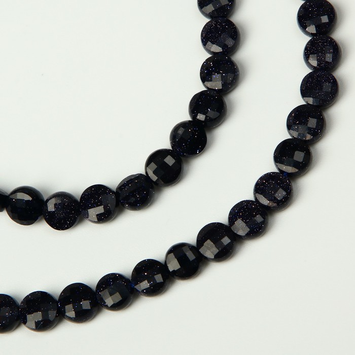 Бусины на нити лепёшка гранёная d=6мм "Авантюрин синий", +/- 38см
Бусины на нити лепёшка гранёная d=6мм "Авантюрин синий", +/- 38см