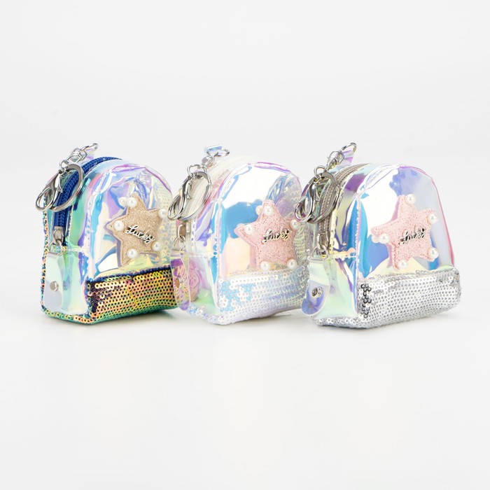 Кошелёк на молнии, кольцо, цвет МИКС
Кошелёк на молнии, кольцо, цвет МИКС