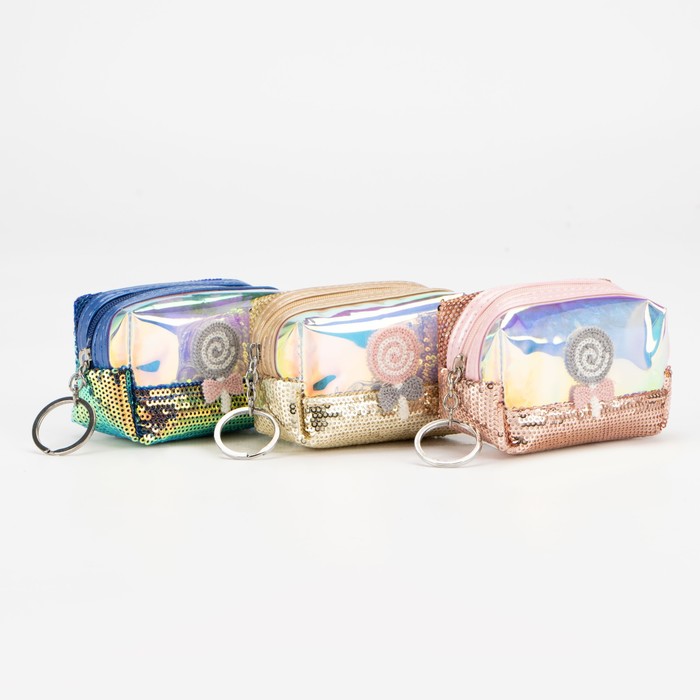 Кошелёк на молнии, кольцо, цвет МИКС
Кошелёк на молнии, кольцо, цвет МИКС