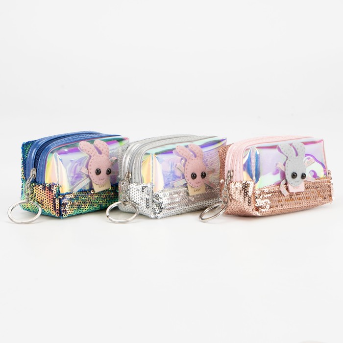 Кошелёк на молнии, кольцо, цвет МИКС
Кошелёк на молнии, кольцо, цвет МИКС