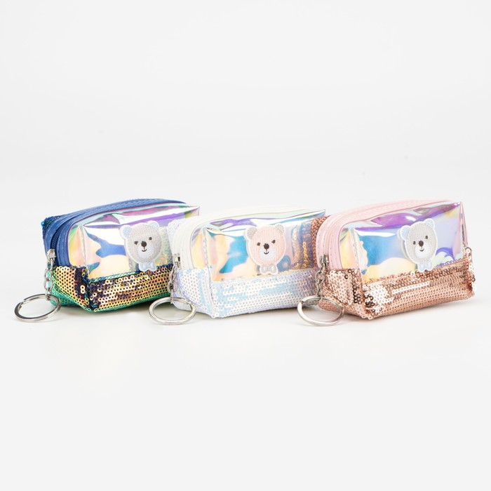 Кошелёк на молнии, кольцо, цвет МИКС
Кошелёк на молнии, кольцо, цвет МИКС