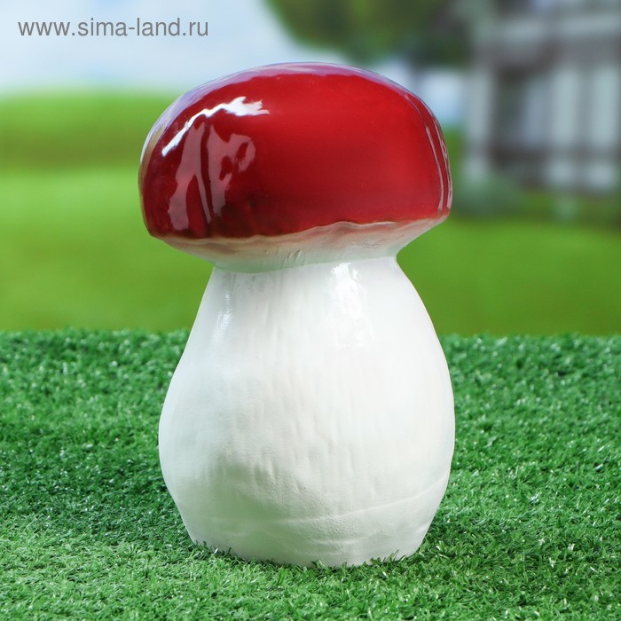 Садовая фигура "Гриб боровик", керамика, 12х12х17 см 
Садовая фигура "Гриб боровик", керамика, 12х12х17 см