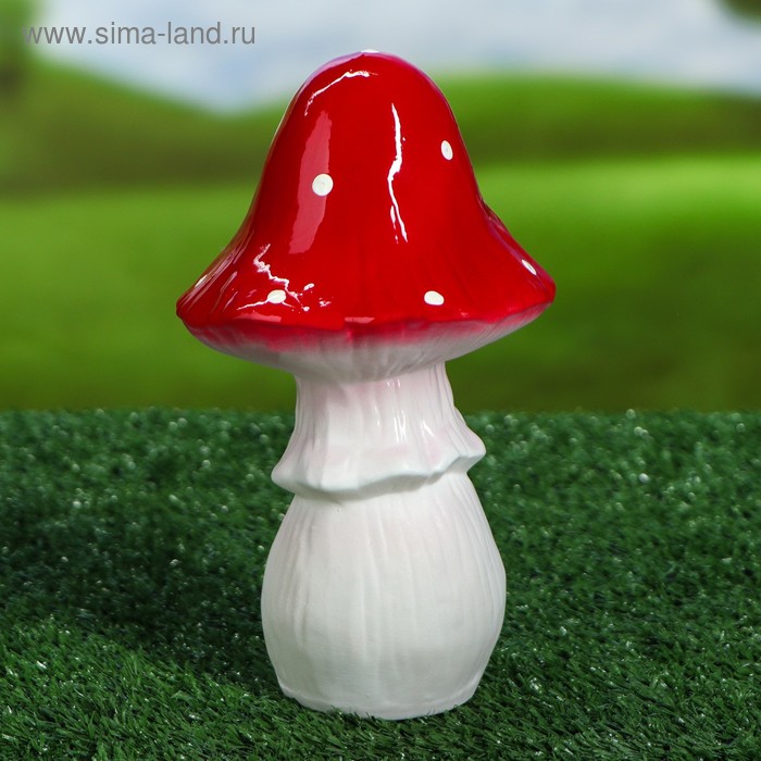 Садовая фигура "Гриб мухомор", керамика, 20 см
Садовая фигура "Гриб мухомор", керамика, 20 см