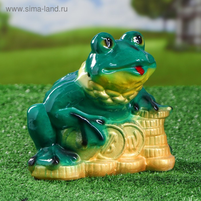 Садовая фигура "Жаба на монетах", зелёная, 20 см
Садовая фигура "Жаба на монетах", зелёная, 20 см