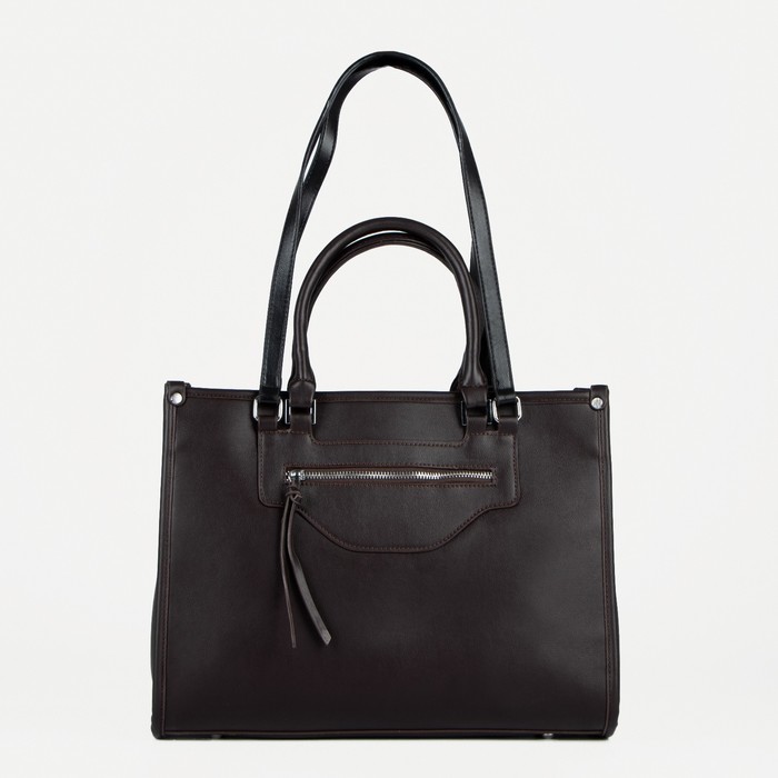 Сумка деловая на молнии, цвет коричневый
Сумка деловая на молнии, цвет коричневый