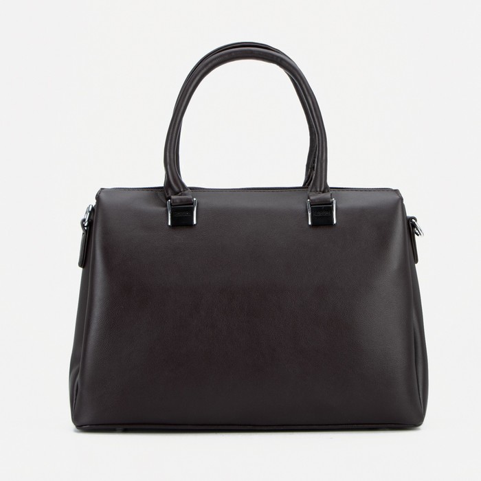 Сумка-саквояж на молнии, цвет тёмно-коричневый
Сумка-саквояж на молнии, цвет тёмно-коричневый