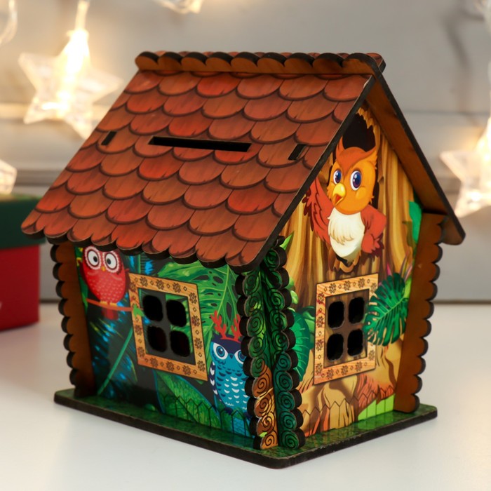 Копилка домик "Совушки" 11,5х12х13 см
Копилка домик "Совушки" 11,5х12х13 см