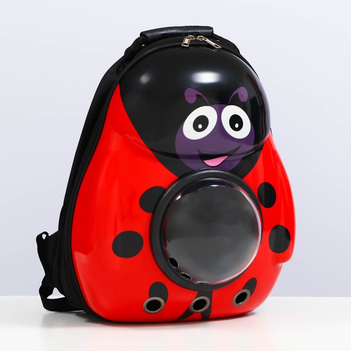 Рюкзак для переноски животных с окном для обзора "Божья коровка", 32 х 25 х 42 см
Рюкзак для переноски животных с окном для обзора "Божья коровка", 32 х 25 х 42 см