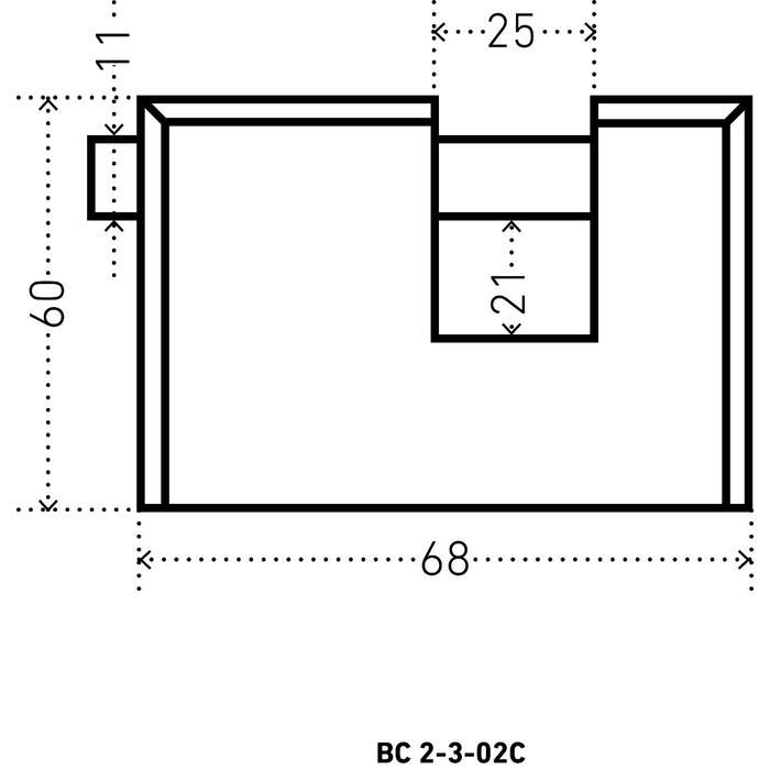 фото Замок навесной "аллюр" вс2-3-02с d=11 мм