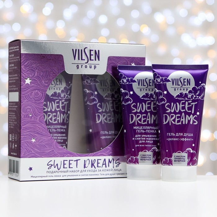 Подарочный набор для ухода за кожей Sweet Dreams: гель-душ релакс, 160 мл + пенка для умывания, 160 мл 
Подарочный набор для ухода за кожей Sweet Dreams: гель-душ релакс, 160 мл + пенка для умывания, 160 мл