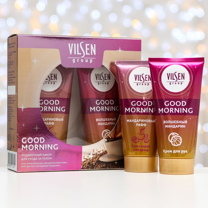 Подарочный набор для ухода за телом Good Morning: крем для рук, 160 мл + гель-скраб, 160 мл
Подарочный набор для ухода за телом Good Morning: крем для рук, 160 мл + гель-скраб, 160 мл
