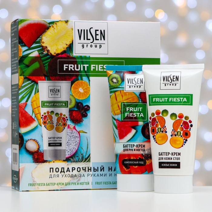 Подарочный набор для ухода за руками и ногами FRUIT FIESTA: баттер-крем для рук и ногтей, 160 мл + баттер-крем для стоп, 160 мл
Подарочный набор для ухода за руками и ногами FRUIT FIESTA: баттер-крем для рук и ногтей, 160 мл + баттер-крем для стоп, 160 мл
