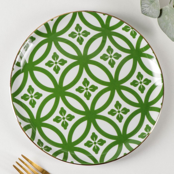 Тарелка для пиццы Morocco, d=20 см, цвет зелёный
Тарелка для пиццы Morocco, d=20 см, цвет зелёный