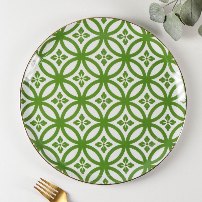 Тарелка для пиццы Morocco, d=28 см, цвет зелёный
Тарелка для пиццы Morocco, d=28 см, цвет зелёный