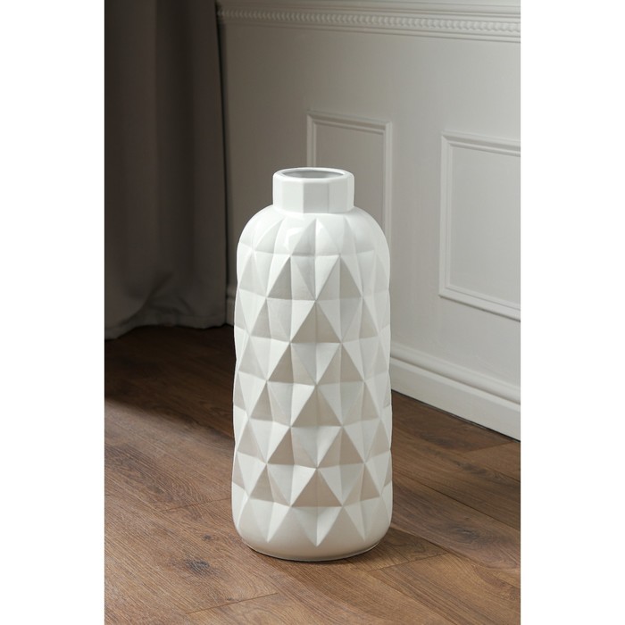 Ваза керамическая "Молли", напольная, белая, глянец, 63 см
Ваза керамическая "Молли", напольная, белая, глянец, 63 см