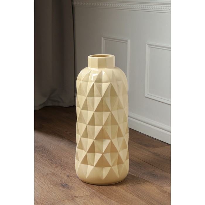 Ваза керамическая "Молли", напольная, бежевая, глянец, 63 см
Ваза керамическая "Молли", напольная, бежевая, глянец, 63 см