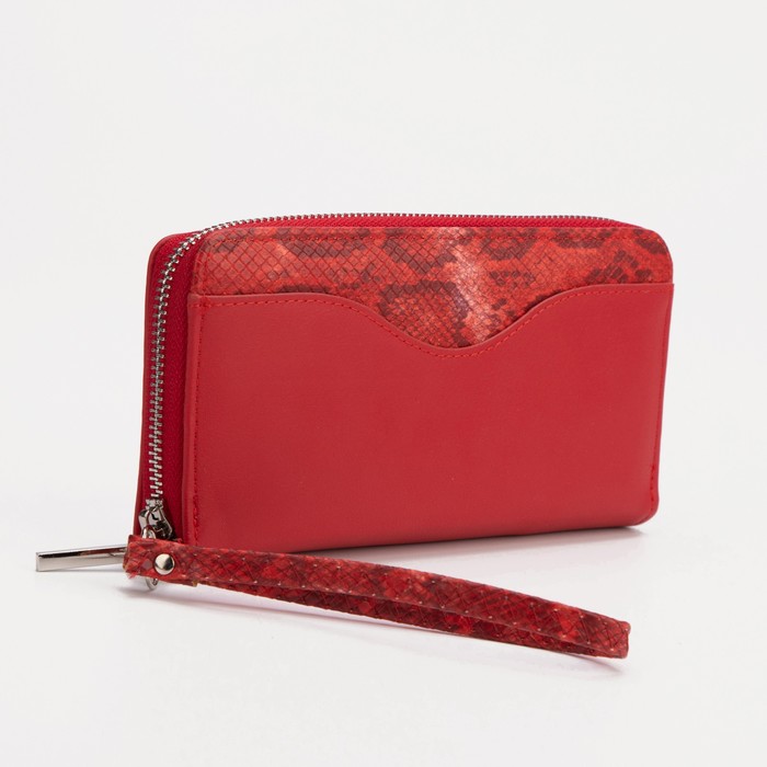 Кошелёк, 3 отдела на молнии, цвет красный
Кошелёк, 3 отдела на молнии, цвет красный