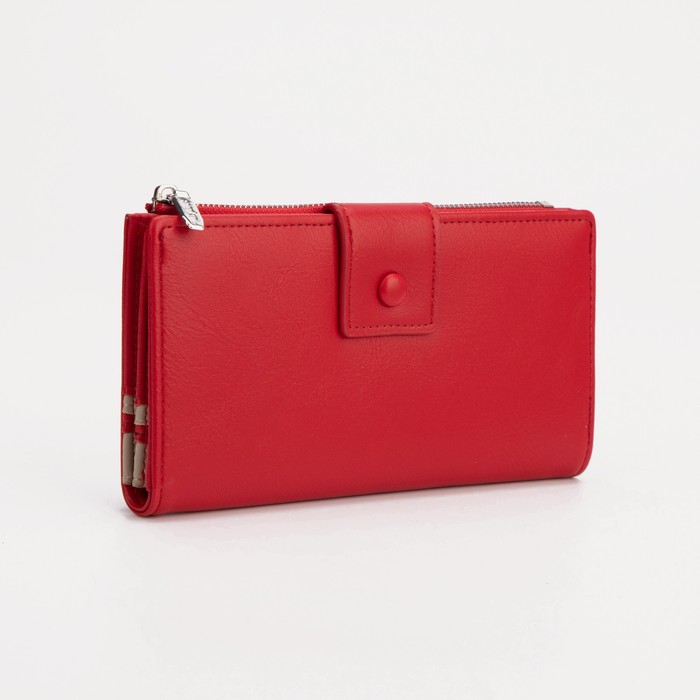 Кошелёк на кнопке, цвет красный
Кошелёк на кнопке, цвет красный