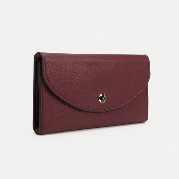 Кошелёк на кнопке, цвет бордовый
Кошелёк на кнопке, цвет бордовый