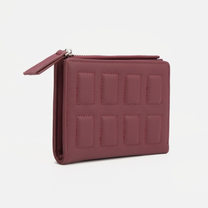 Кошелёк на кнопке, цвет бордовый
Кошелёк на кнопке, цвет бордовый