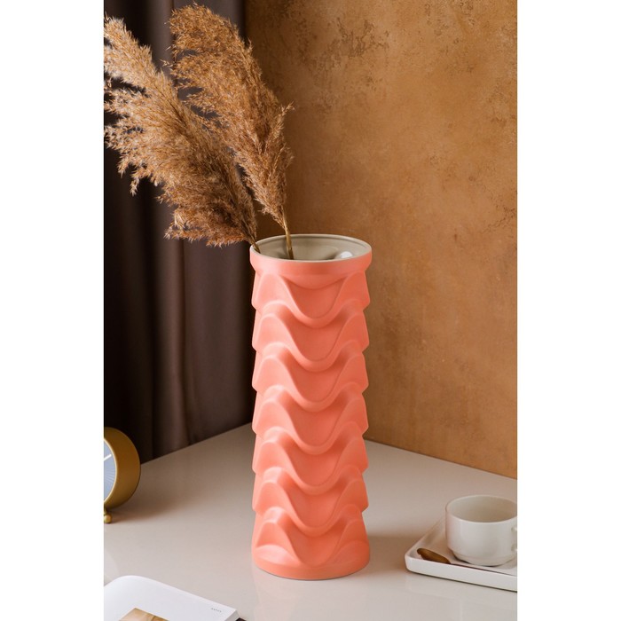 Ваза керамическая "Мадиган", настольная, пудровая, 40 см
Ваза керамическая "Мадиган", настольная, пудровая, 40 см